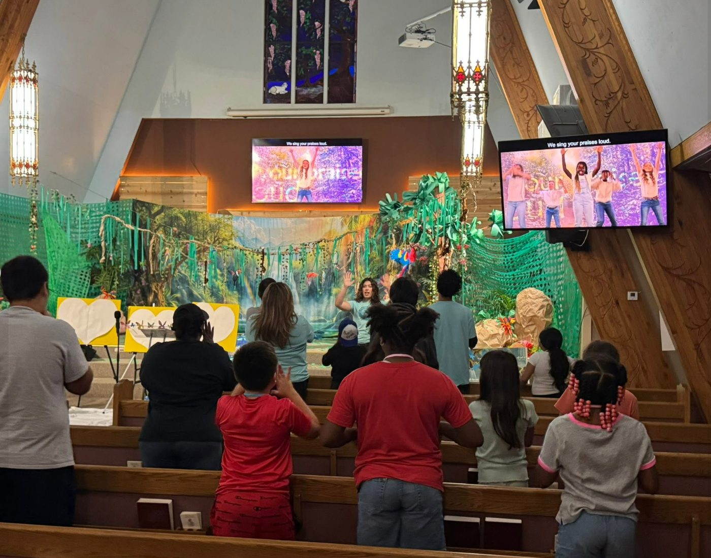 Worship at Vacation Bible School